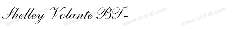 Shelley Volante BT字体转换